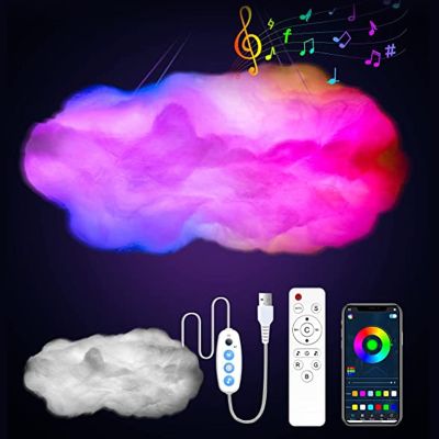 3D Cloud Lightning Light Led Lamp Multicolor Bedroom Clouds Lights Thunder Clouds Room DIY Music Sync Smart APP Control USB Night Lights