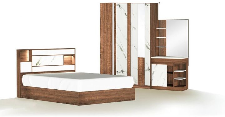 shop-nbl-ชุดห้องนอน-mona-5-6-ฟุต-model-bh-501-bh-601-ดีไซน์สวยหรู-สไตล์ยุโรป-ประกอบด้วย-เตียง-ตู้เสื้อผ้า-โต๊ะแป้ง-แข็งแรงทนทาน