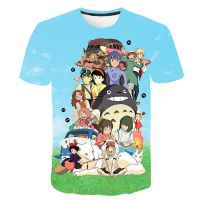 New Japanese Anime Cartoon Chinchilla Childrens T-shirt Casual Printed Hip-Hop Harajuku Personality Round Neck Short Sleeve