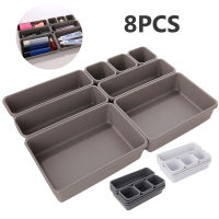 8pcsset storage drawer storage box drawer makeup brush holder storage pot jewelry set sundries storage