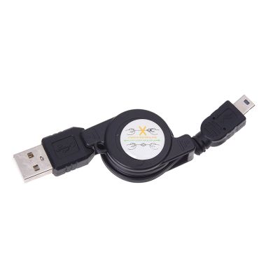 Retractable USB male to 5 - pin Mini USB Cable charger and synchronization