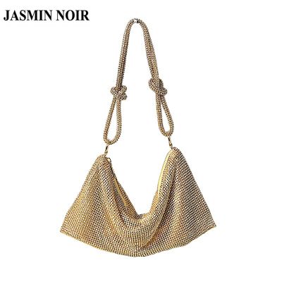 Jasmin NOIR กระเป๋าถือ กระเป๋าสะพายไหล่ ประดับเพชร สําหรับสตรี