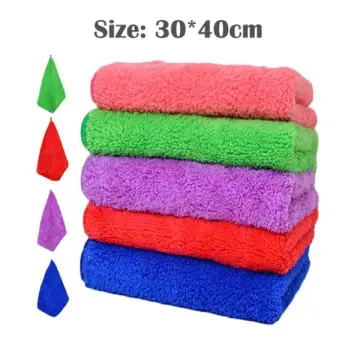 30*30cm Double-Sided Coral Fleece Microfiber Cleaning Cloth Glass Towel -  China Towel and Microfiber price