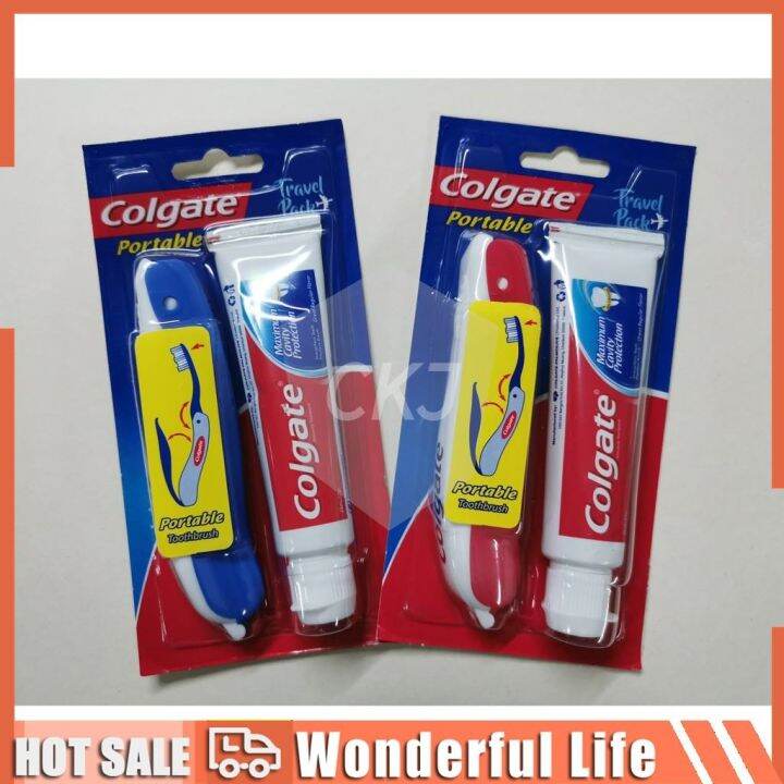 Colgate Portable Toothbrush W  Free Toothpaste 25ml 