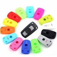 npuh Silicone Car Key Case Shell Skin Holder Remote Key Cover Protector Fob For BMW 1 3 5 6 7 Series X1 X3 X5 E36 E39 E90 E91 E92 E60