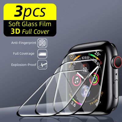 3Pcs Screen Film For Apple Watch Series 7 6 SE45MM44MM Not Glass Screen Protector For Apple Watch 7/6/5 Full Cover Protective