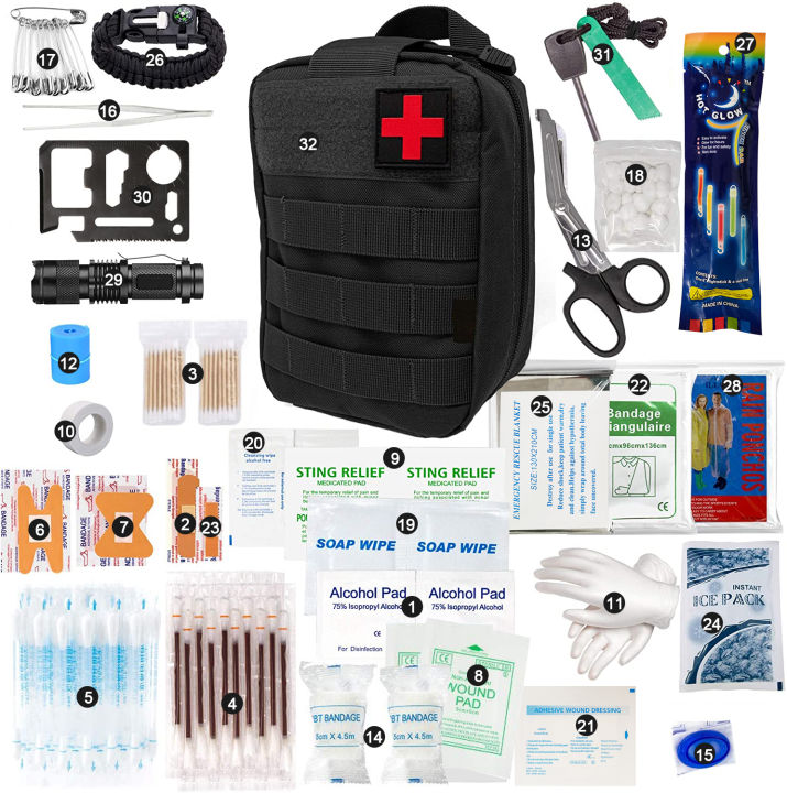 First Aid Kit Bag Emergency Medical Luggage Multi-function First aid ...