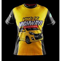 Promosi Murah  Myvi Kuning V2 TShirt Unisex Men Women Short Sleeve Baju Lelaki Wanita Ready Stock