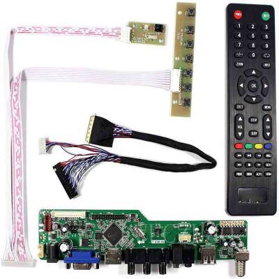 2021New TV56 Driver Board Kit for LTN156AT09-H02 LTN156AT09-H03 TV+-HDMI+VGA+AV+USB LCD LED screen Controller Board Driver