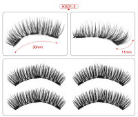 1pair(4Pcs) 3D Magnetic Eyelashes Mink False Eyelashes Eye Makeup Extended Tools