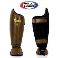 Fairtex shin guards SP8  Brown( S,M,L,XL) Training MMA K1 สนับแข้งแฟร์เเท็กซ์  ป้องกันหน้าแข้ง สำหรับการซ้อมมวย ผลิตจากโรงงานแฟร์แท็กซ์