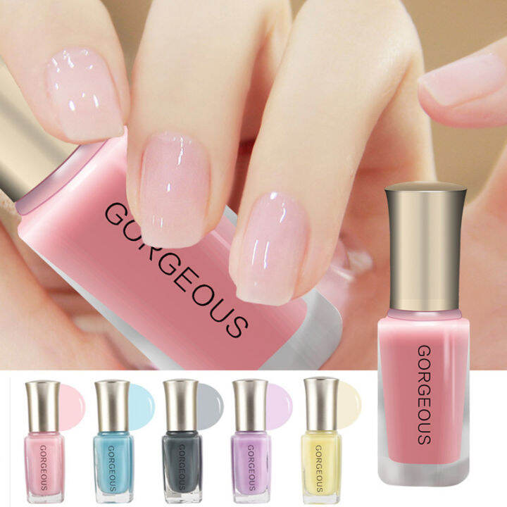 10ML Nail Polish Candy Color Translucent Jelly Nail Polish Nontoxic