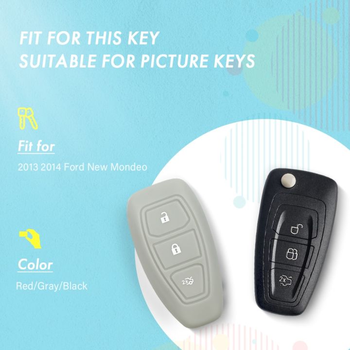 keyyou-เคสกุญแจรถซิลิโคน3กุญแจรถยนต์ปุ่มกดฝาครอบเคสสำหรับ2013-2014-ford-new-mondeo-ซิลิโคนที่หุ้มกุญแจ-auto-กล่องกุญแจอัจฉริยะ