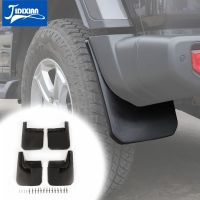 JIDIXIAN รถ Fender ด้านหน้าด้านหลัง Splash Guard Mud Flaps สำหรับ Jeep Wrangler JL Sahara 2018 2019 2020 2021 2022 Mudguards อุปกรณ์เสริม