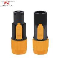 ✲✖ 1pc Waterproof IP65 PowerCON Connector Male Plug Jack NAC3FX-W NAC3MX-W PA66 Material IP65 Grade Waterproof Black/Orange Color