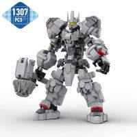 LEGO MOC Overwatchred Mech Robot Rineharted Building Blocks Set Game Action Figures Hero Model Bricks Toys for Children Gifts