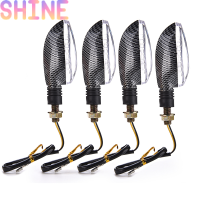 Shine 1PC 15LED Universal Black รถจักรยานยนต์เลี้ยวสัญญาณไฟแสดงสถานะ Amber Light Lamp