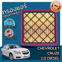 กรองอากาศเครื่อง เชฟโรเลต ครูซ ดีเซล เครื่อง 2.0 Chevrolet Cruze Diesel Car Engine Air Filter เชฟโรเล็ต เชฟโรเลท ครูด ครุซ คูซ คุซ