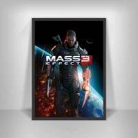 โปสเตอร์ศิลปะเกม Mass Effect 3โปสเตอร์ผ้าใบพิมพ์ภาพฝาผนังตกแต่งบ้าน (ไร้กรอบ)