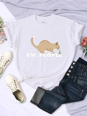 Ew People เสื้อยืดผู้หญิงลายแมวอาเจียนสุดแฟชั่นเสื้อแฟชั่นผ้าฝ้าย100% ฤดูร้อนคอกลมใหม่ขายส่งราคาถูกเสื้อยืดแบรนด์2023เสื้อยืดผู้ชายเสื้อยืดแบรนด์คุณภาพสูง Xs-3xl ผู้ชายสไตล์ป๊อปยูนิเซ็กส์