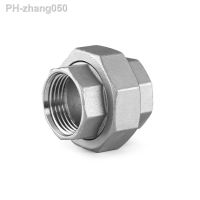 1/4 3/8 1/2 3/4 1 1-1/4 1-1/2 BSP Female Thread 201 Stainless Steel Union Pipe Fitting Connector Adapter Coupler