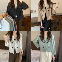 ?พร้อมส่ง?ผ้าดี? เสื้อเบลเซอร์ Blazer ตัวสั้นแนว casual เสื้อคลุม เสื้อสูทแจ็คเก็ตแนวพาสเทลเก๋ๆW230