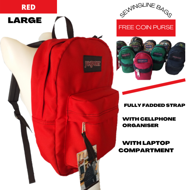 JANSPORT BACKPACK/CLASS A/RED/ Lazada PH