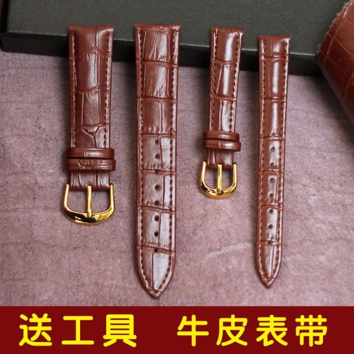 hot-sale-leather-strap-for-men-and-women-genuine-soft-pin-buckle-wear-resistant-waterproof-cowhide-watch-chain-gt22mm-quick-release-raw-ear-type