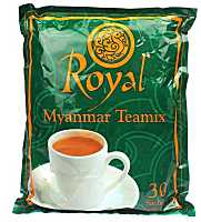 ชาพม่า Royal Myanmar Teamix  ชาพม่า 3 in 1 อร่อย ยอดฮิต รสชาติกลมกล่อม 1ห่อ บรรจุ 30ซอง ราคา 129 บาท