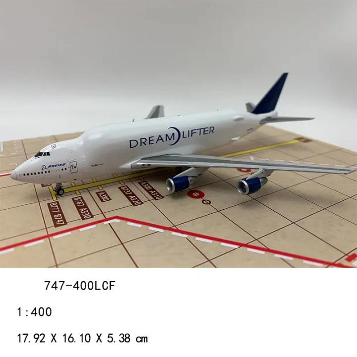 1400 B747 LCF Dreamlifter CARGO Airlines With Wheels Landing Gears Metal Alloy Aircraft Plane