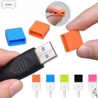 GOHILLER ป้องกัน-ฝุ่น ฝาครอบกันฝุ่น USB ตัวผู้ สีทึบทึบ ซิลิโคนทำจากซิลิโคน ที่อุดปลั๊ก ตัวหยุดสายข้อมูล ส่วนขยายการชาร์จ ฝาปิดป้องกัน USB ตัวผู้