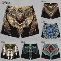 Fashion Casual Harajuku 3D Printed Beach Shorts Personality Street Tribal Spirit Male And Female Indian Aboriginal Cool Shorts