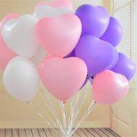 50pcs 10inch love shape latex balloon wedding birthday valentines day decoration helium balloon