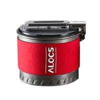 ALOCS Outdoor Camping Hiking Cooking Pot Save Energy Cookware Set With Bowl Cup CW-S10