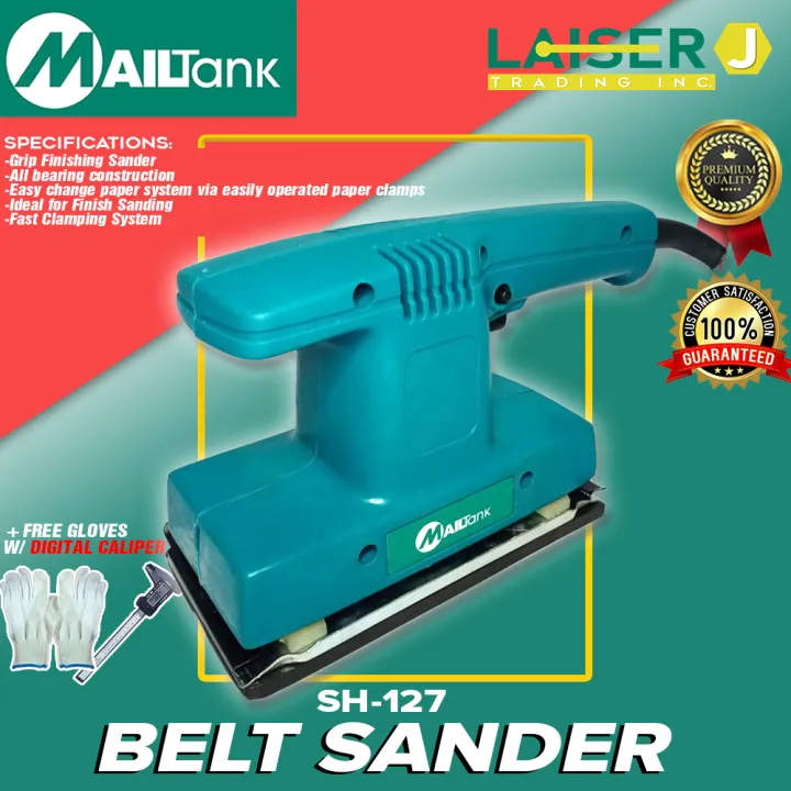 MailTank Belt Sander SH127 +Free Gloves w/ Digital Caliper •100