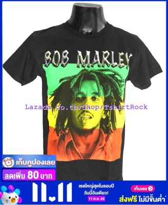 เสื้อวง BOB MARLEY บ็อบ มาร์เลย์ ไซส์ยุโรป เสื้อยืดวงดนตรีร็อค เสื้อร็อค  TDB6036 ส่งจากไทย