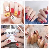 YMX25 3D Nail Sticker Moon Star Flowers Cartoon Leopard Grid Rivet Gold foil DIY Nail Art Manicure Waterproof