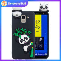 สำหรับ Samsung J6 2018/J6บวกเคสโทรศัพท์3D การ์ตูนแพนด้าไม้ไผ่เปลือกด้านหลังเคสสมาร์ทโฟนกันน้ำและกันกระแทก