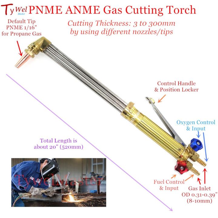 Professional Gas Cutting Torch ANME Acetylene PNME Propane Nozzle Tip