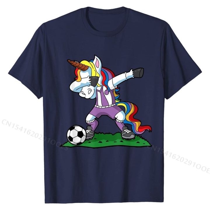 dabbing-unicorn-soccer-girls-women-team-gift-t-shirt-men-fitted-custom-tops-shirt-cotton-tshirts-printed-on