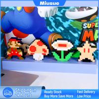 Miusue Super Mario Bros โคมไฟหัวเตียงโหมดแสงสว่าง3โหมดสำหรับบาร์คลับเด็ก