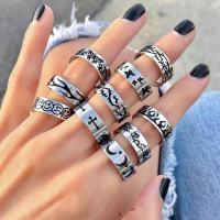 New Punk Ins Butterfly Fashion Rings Women Men Sliver Color Simple Vintage Gothic Cross Ring Couple Personality Rings