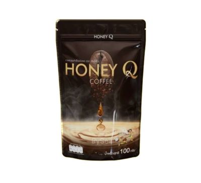กาแฟดำ ลดพุง คุมหิว 🐝🍯 Honey Q ไม่มีน้ำตาล 100 g.