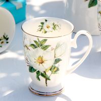 hotx【DT】 300ML bone china funny coffee mugs porcelain floral painting vintage countryside espresso cups drinkware taza tea cup art