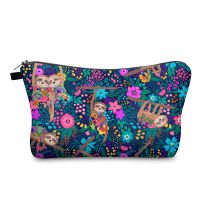 【CW】﹍◇◙  FUDEAM Cartoon Sloth Print Storage Toiletry Organize Female MakeUp