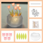 Sanhe Hoa Tulip đèn ban đêm Sáng tạo quà tặng trang trí Đèn thân xe phòng
