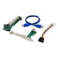 เดสก์ท็อป PCI-Express PCI-E สำหรับการ์ดอะแดปเตอร์ Pci PCIe ไปการ์ดช่องขยายเสียบ PCI คู่ USB 3.0เพิ่มการ์ดแปลง FJK3825อะแดปเตอร์