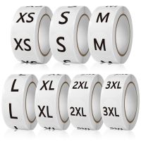 【CW】☾♛  500pcs/roll Paper Self-Adhesive Size Labels for Clothing Garment Shoes Sticker Tags Label XS/S/M/L/XL/2XL/3XL