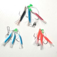 10pcs 6/0 Small tuna Cod Sea rig Sabiki rigs sea fishing rigs flasher rig sea fishing hook boat fishing bait free shipping