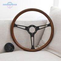 JDM 15Inch 380mm Real Wood Steering Wheel Universal Modified Drift Classic Wooden Steering Wheel For Car Accessories Furniture Protectors  Replacement